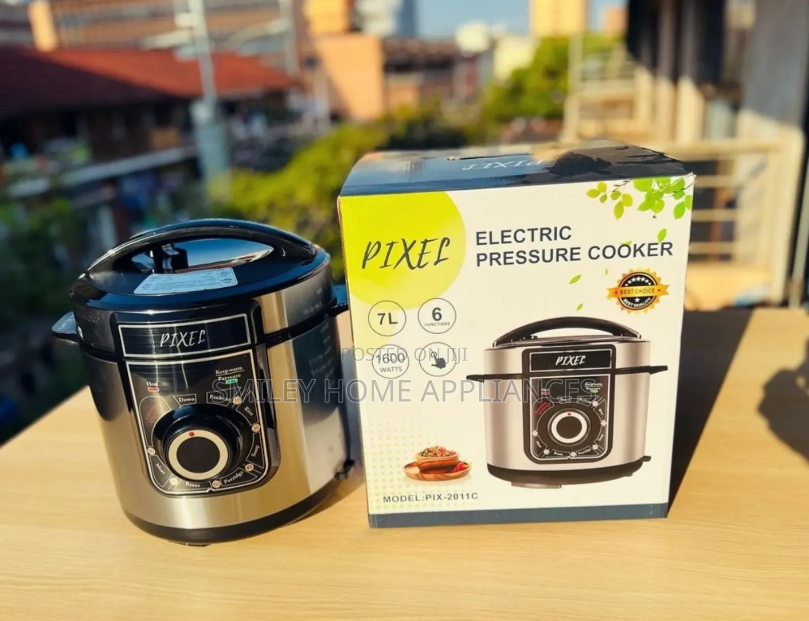 Pixels Pressure Cooker 7ltrs With 14 Programs