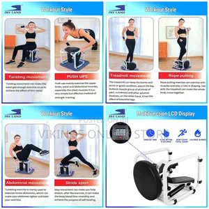 4-in-1 Multifunctional Stepper Chair With Twister, E