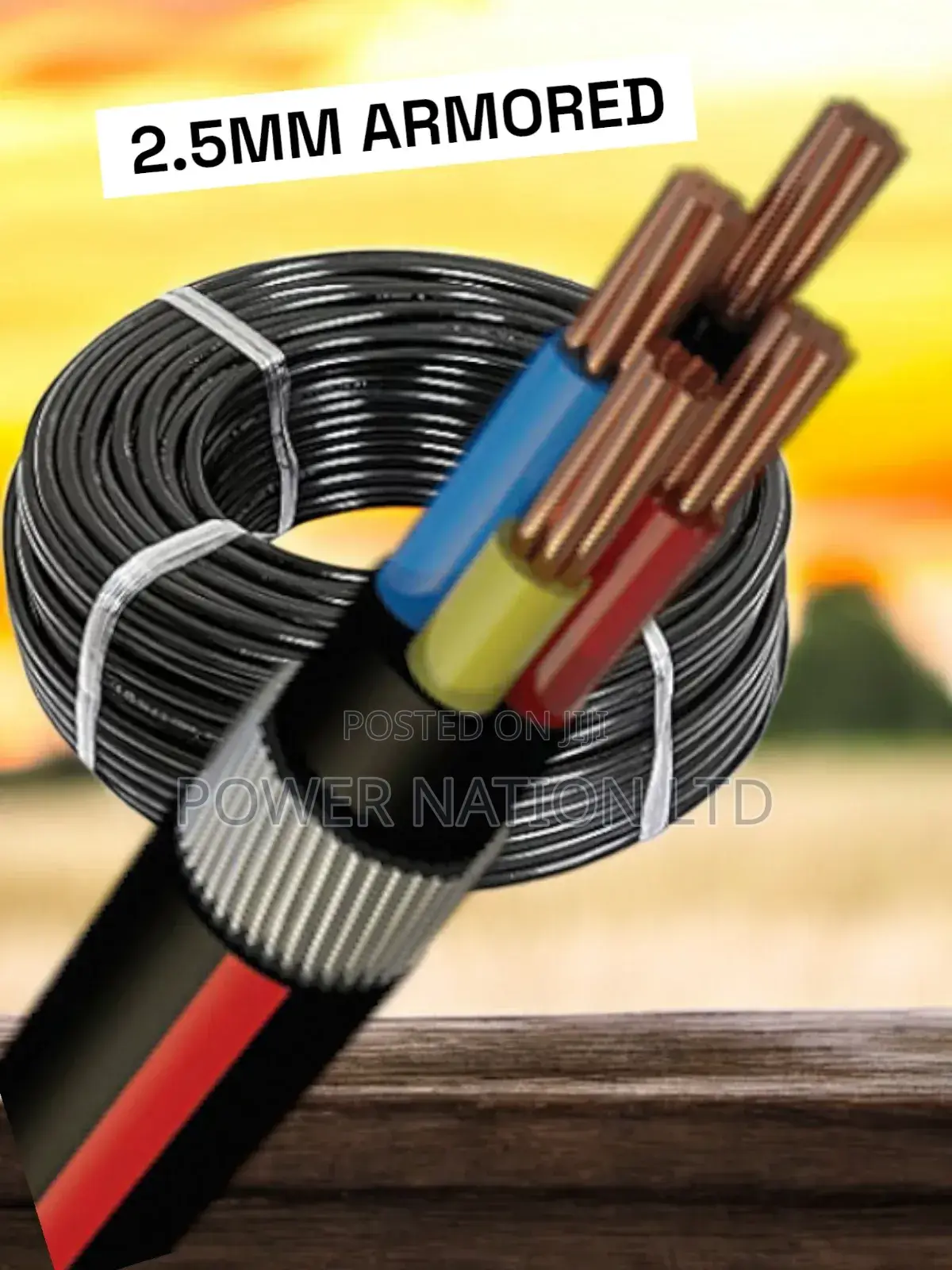 2.5mm 4 Core Armoured/Underground Cable