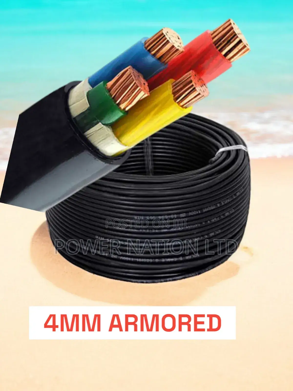 4mm 4 Core Armoured/Underground Cable Pure Copper