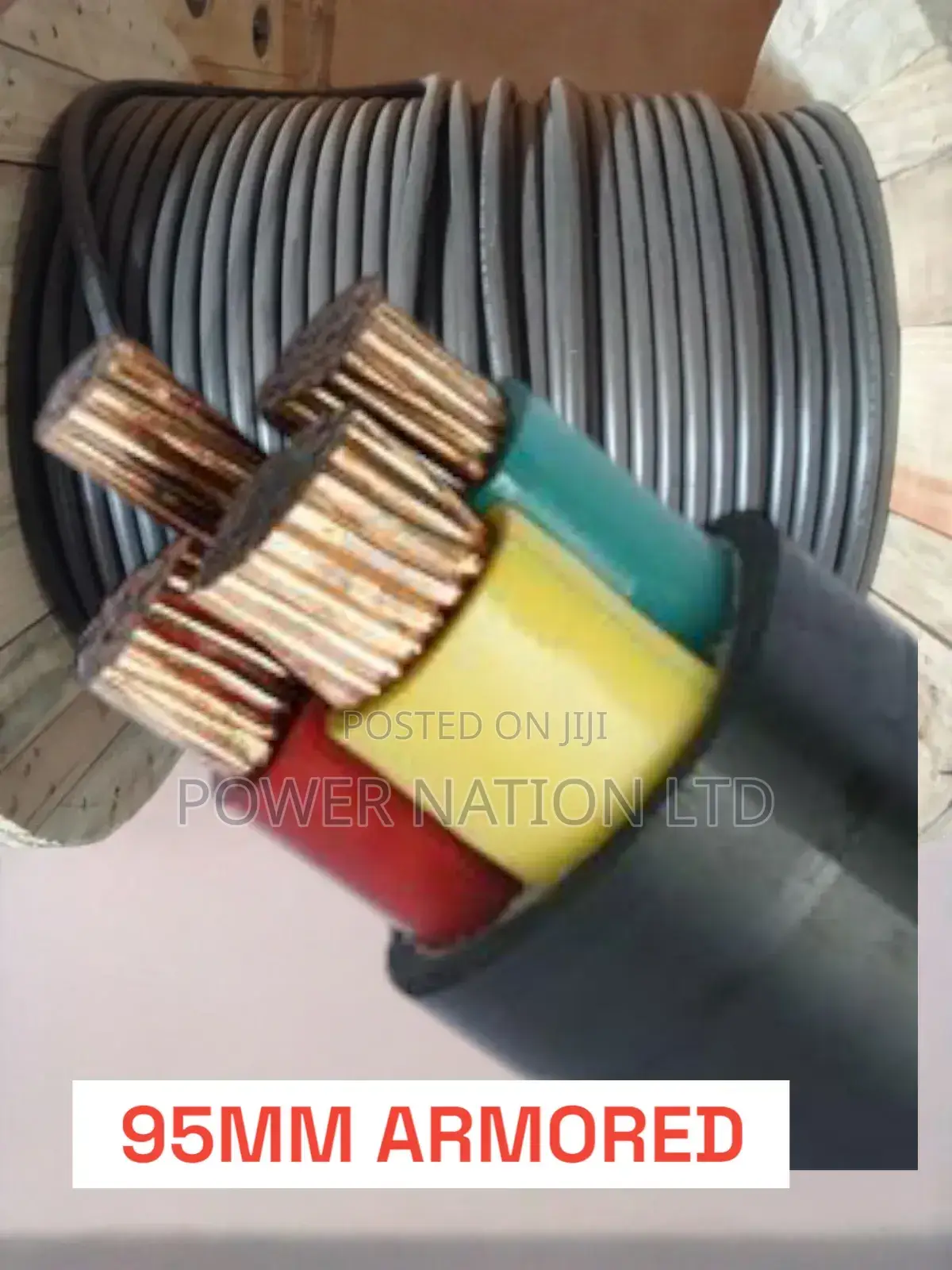 95mm 4 Core Armoured Underground Cable Pure Copper