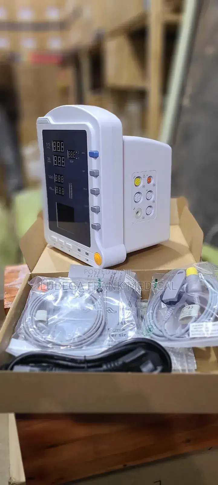 Vital Sign Monitor With Backup Battery