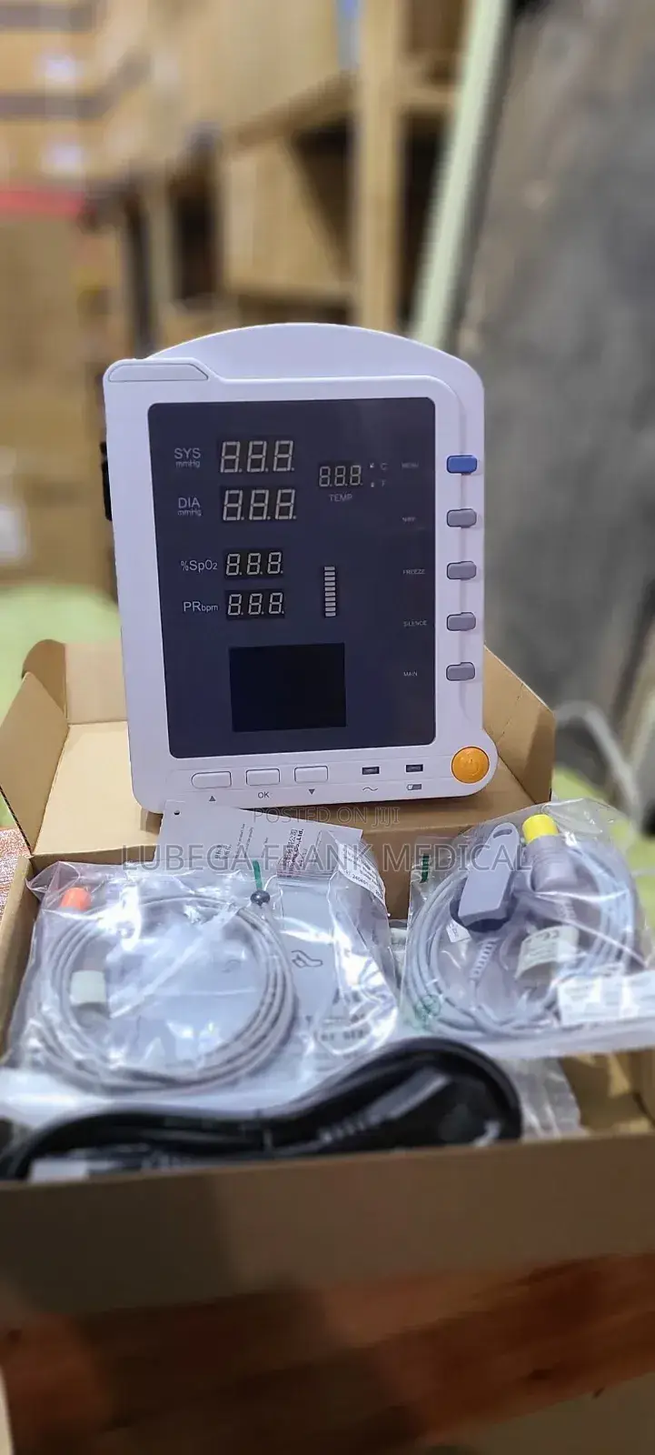 Vital Sign Monitor With Backup Battery