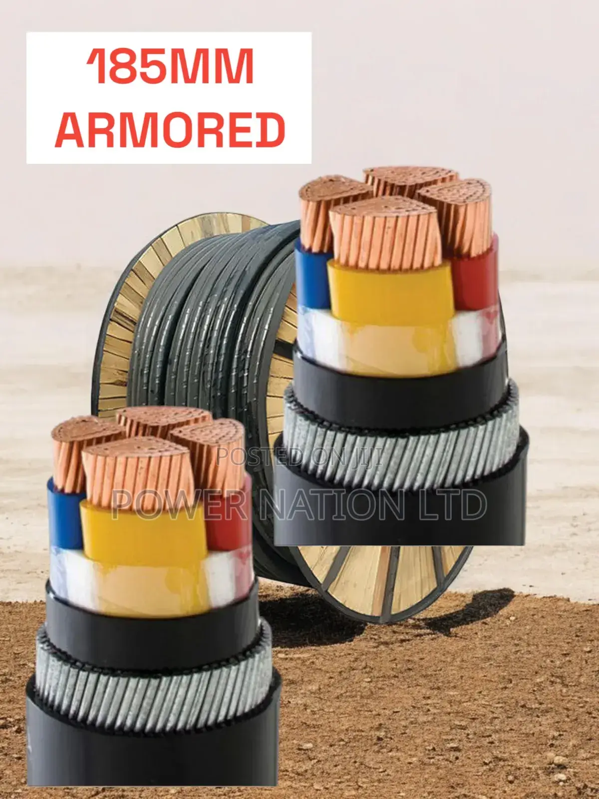 185mm 4 Core Armoured/Underground Cable Pure Copper