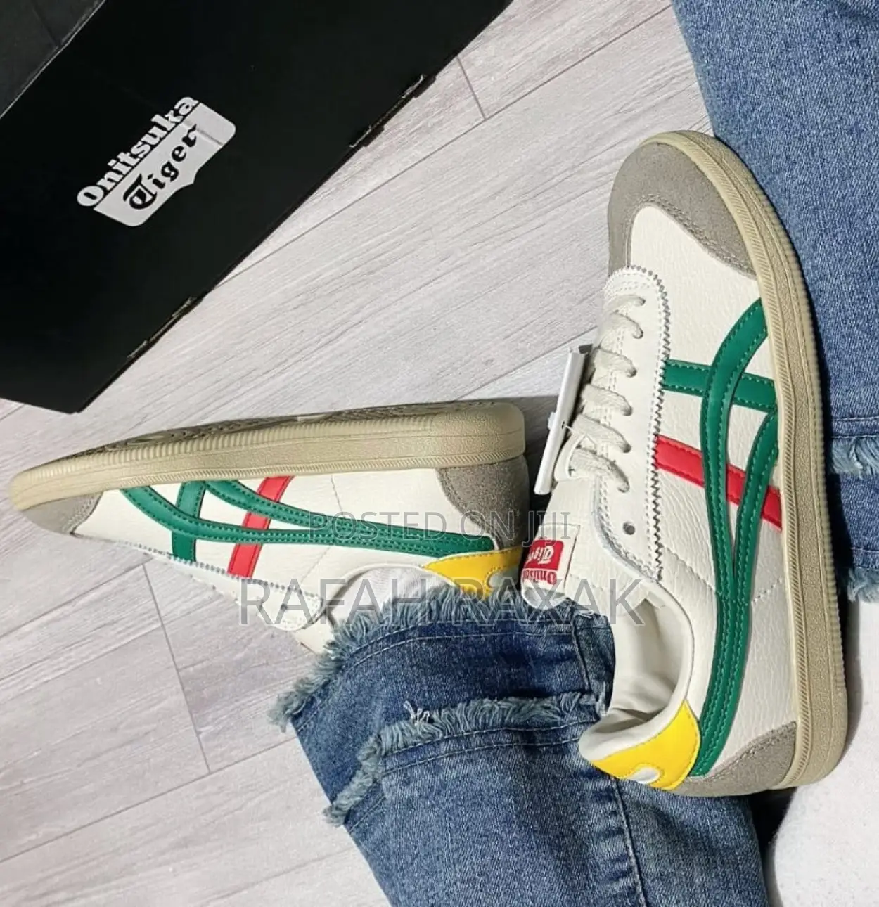 Original Off-White ASICS Onitsuka Tiger Tokuten Tennis Shoes