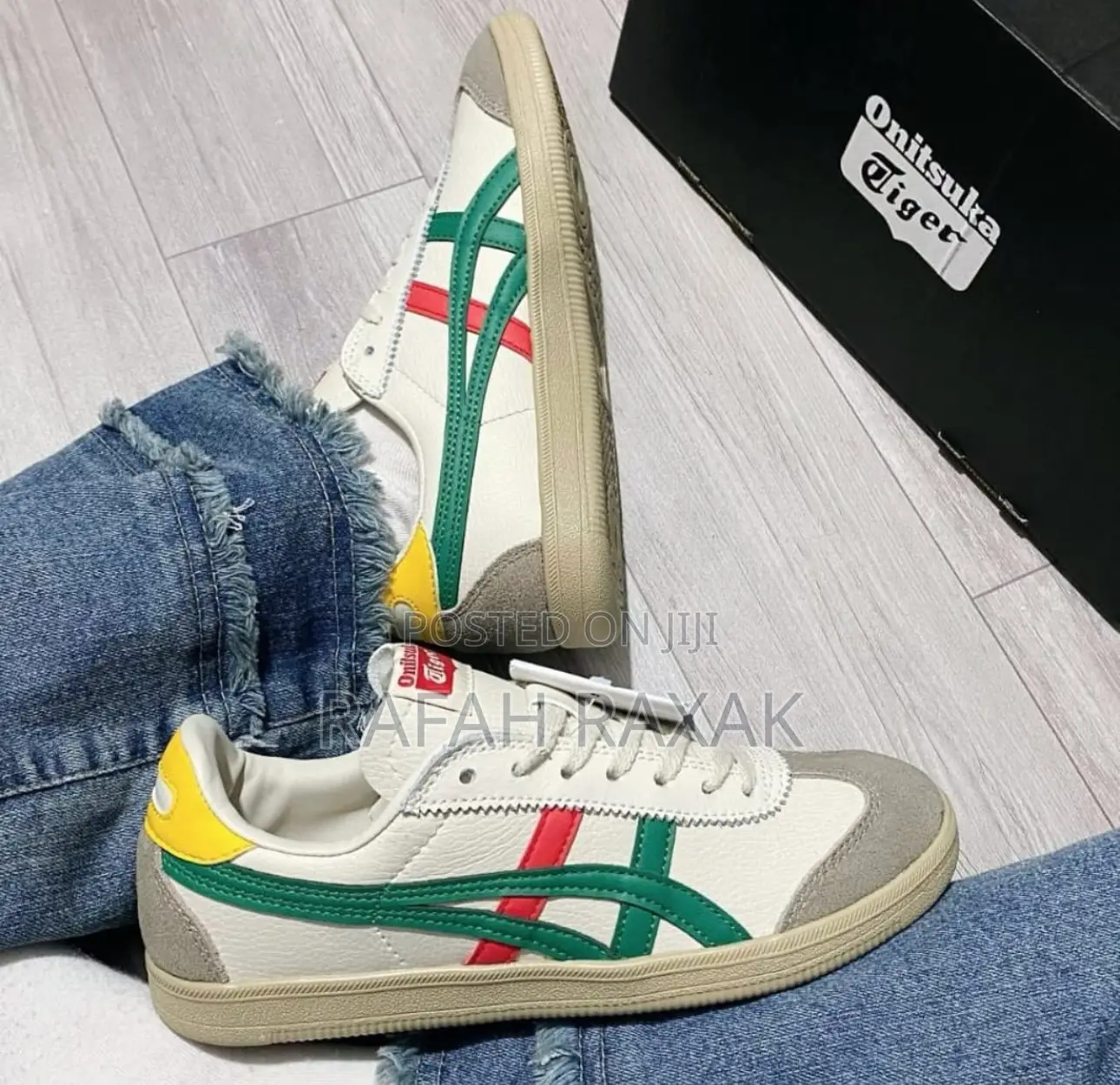 Original Off-White ASICS Onitsuka Tiger Tokuten Tennis Shoes