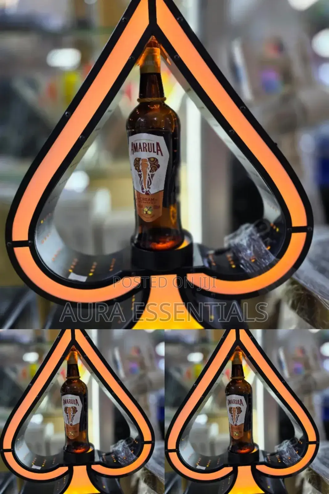 Rechargeable Heart Shaped LED Wine Bottle Holder