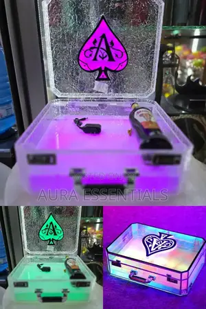 New Ace of Spade LED Luminous Champagne Display Case
