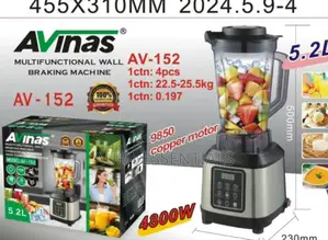 Avinas 5.2l Large Capacity Commercial Blender
