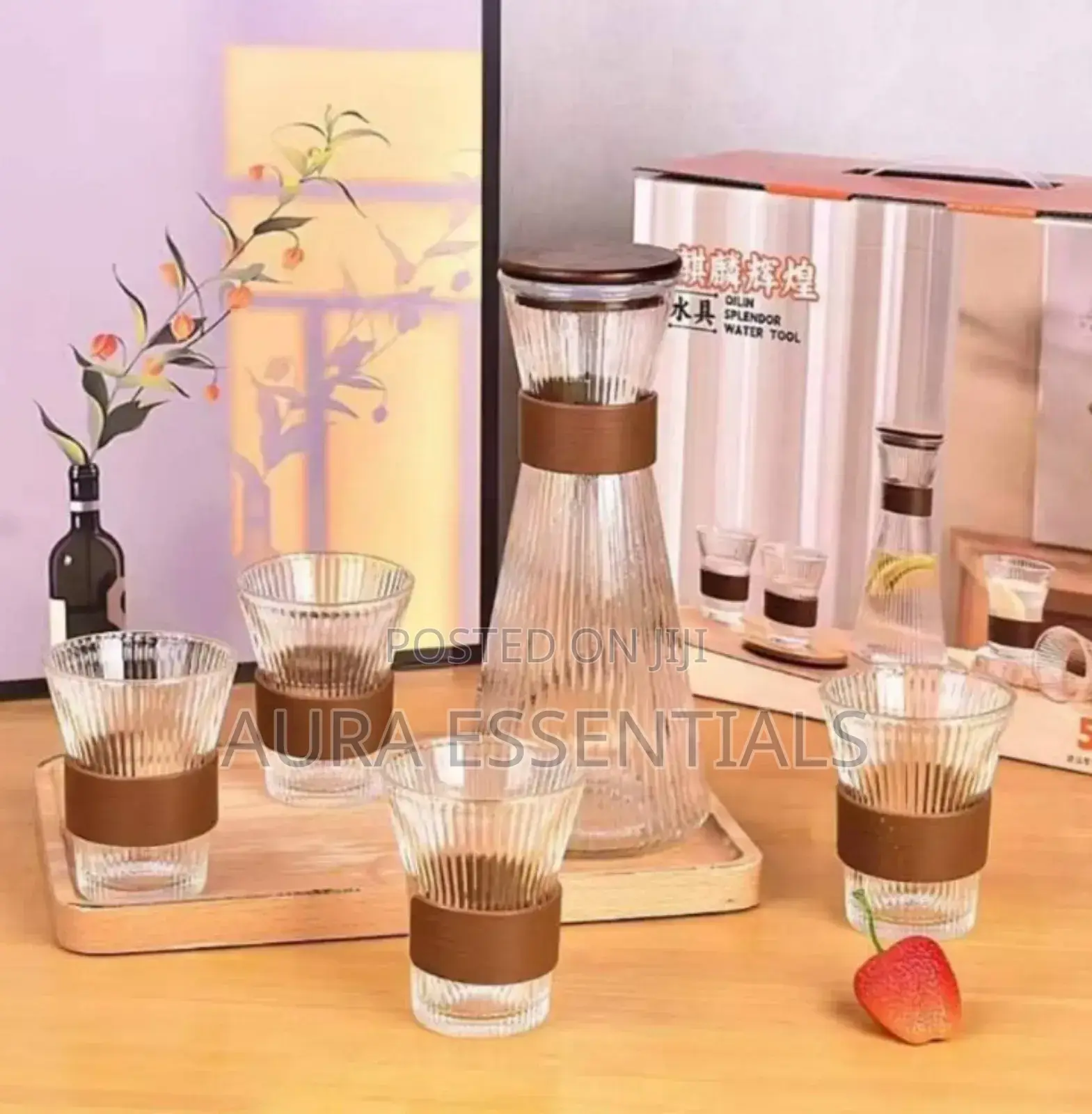 5pcs Glass Pitcher Set