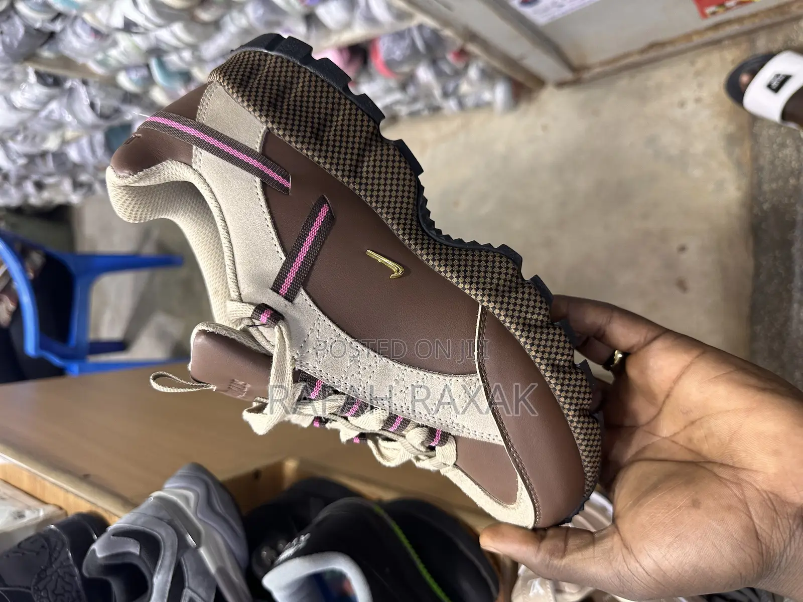 Original Nike Air Humara X Jacquemus Brown Sneakers