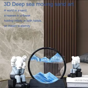 Luxury 3D Liquid Sandglass Desktop Ornament