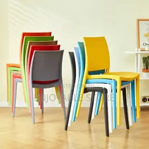 Indoor/Outdoor Plastic Restaurant Dining Chairs Armless