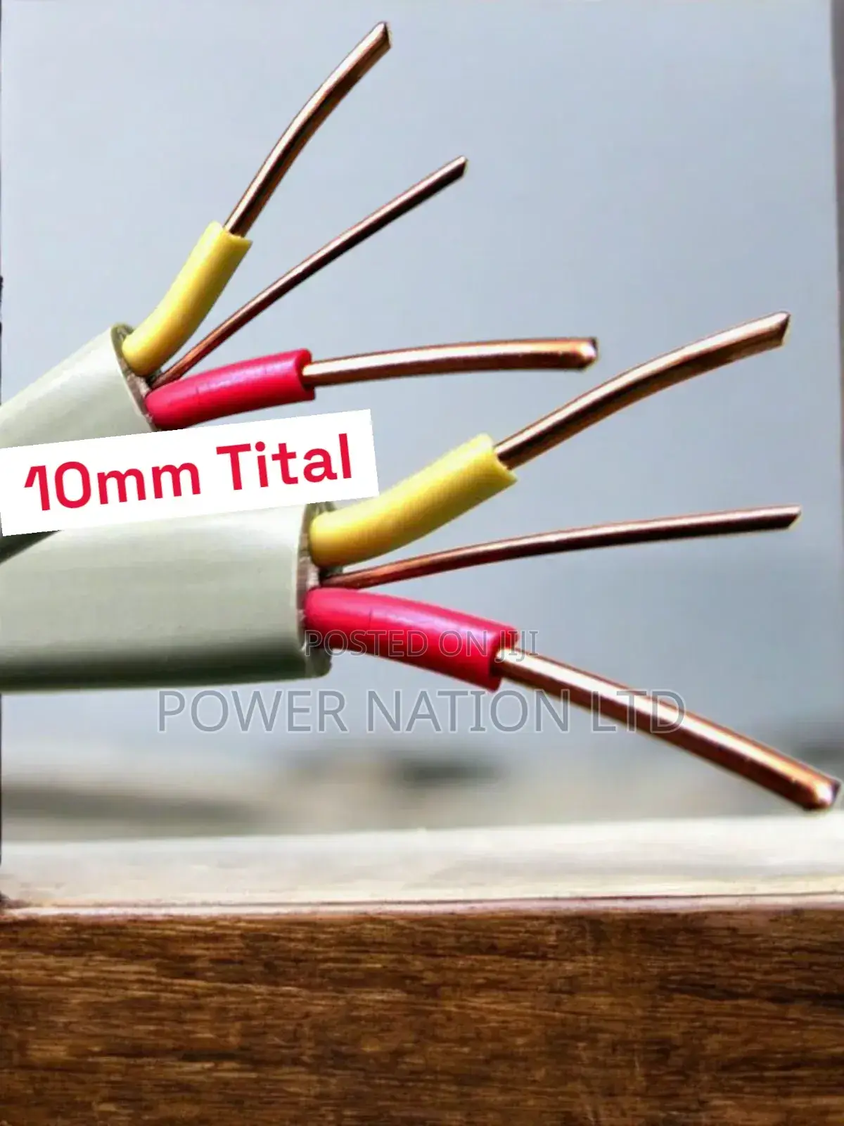 10mm Total Twin Cable Pure Copper