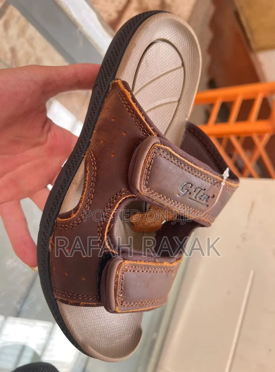 Men’S G-Ten Casual Leather Scholer Sandals
