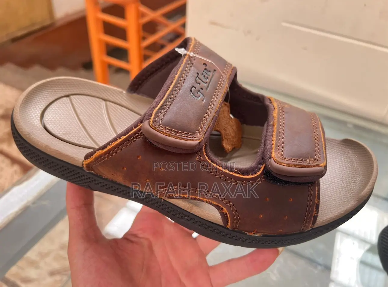 Men’S G-Ten Casual Leather Scholer Sandals