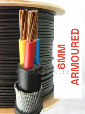6mm 3 Core Armoured/Underground Cable Pure Copper