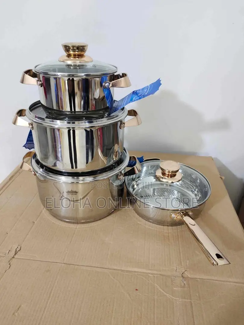 8 PCS Peterhof Cookware Stainless Steel