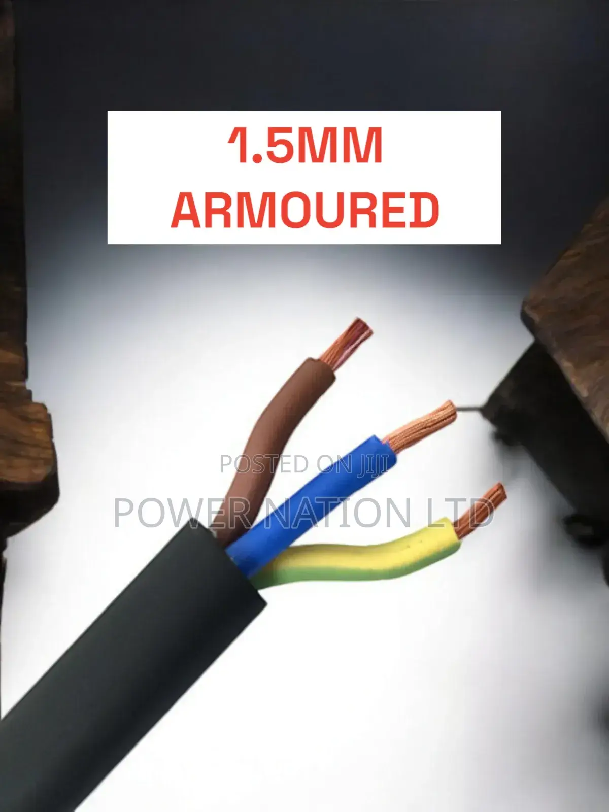 1.5mm 3 Core Armoured/Underground Cable