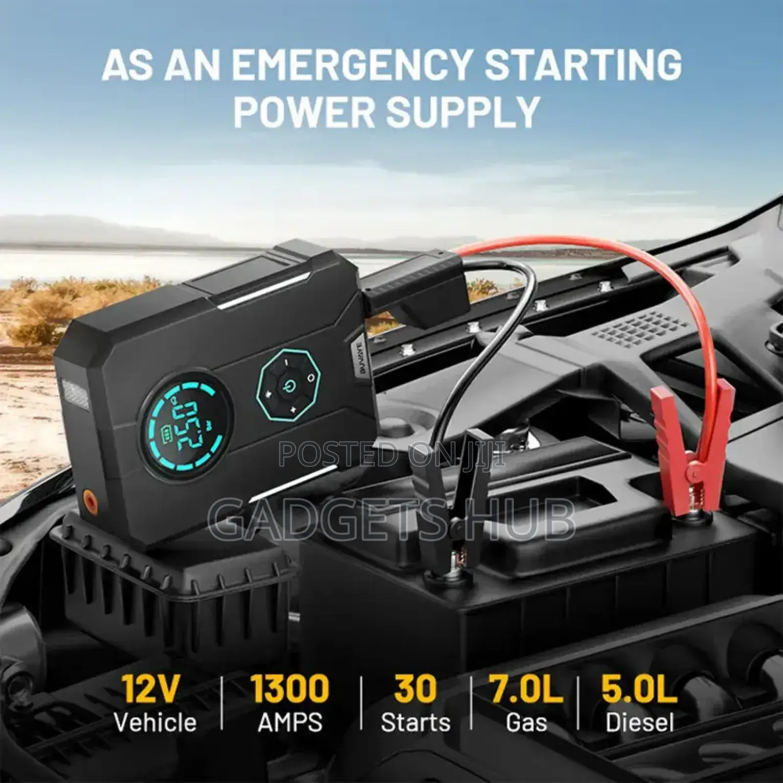 Car Jump Starter Power
Battery Charge 12v With
Tire Lnflator
