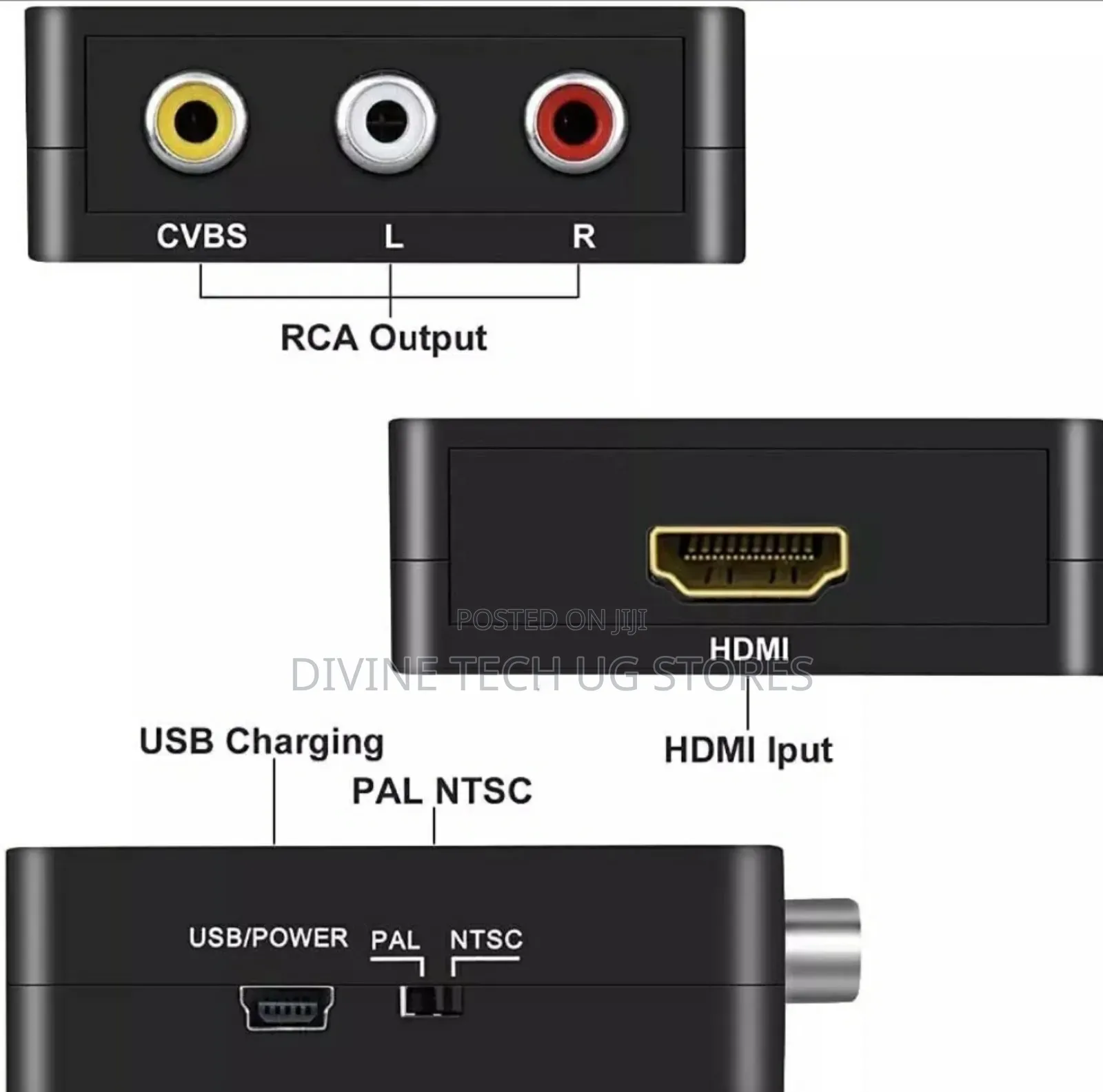RCA To HDMI AV To HDMI Converter With Audio