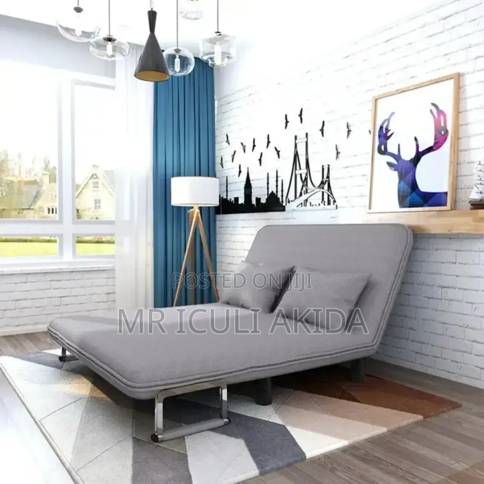 Multi-State Switching Home/Office Folding Bed 2seater Chair