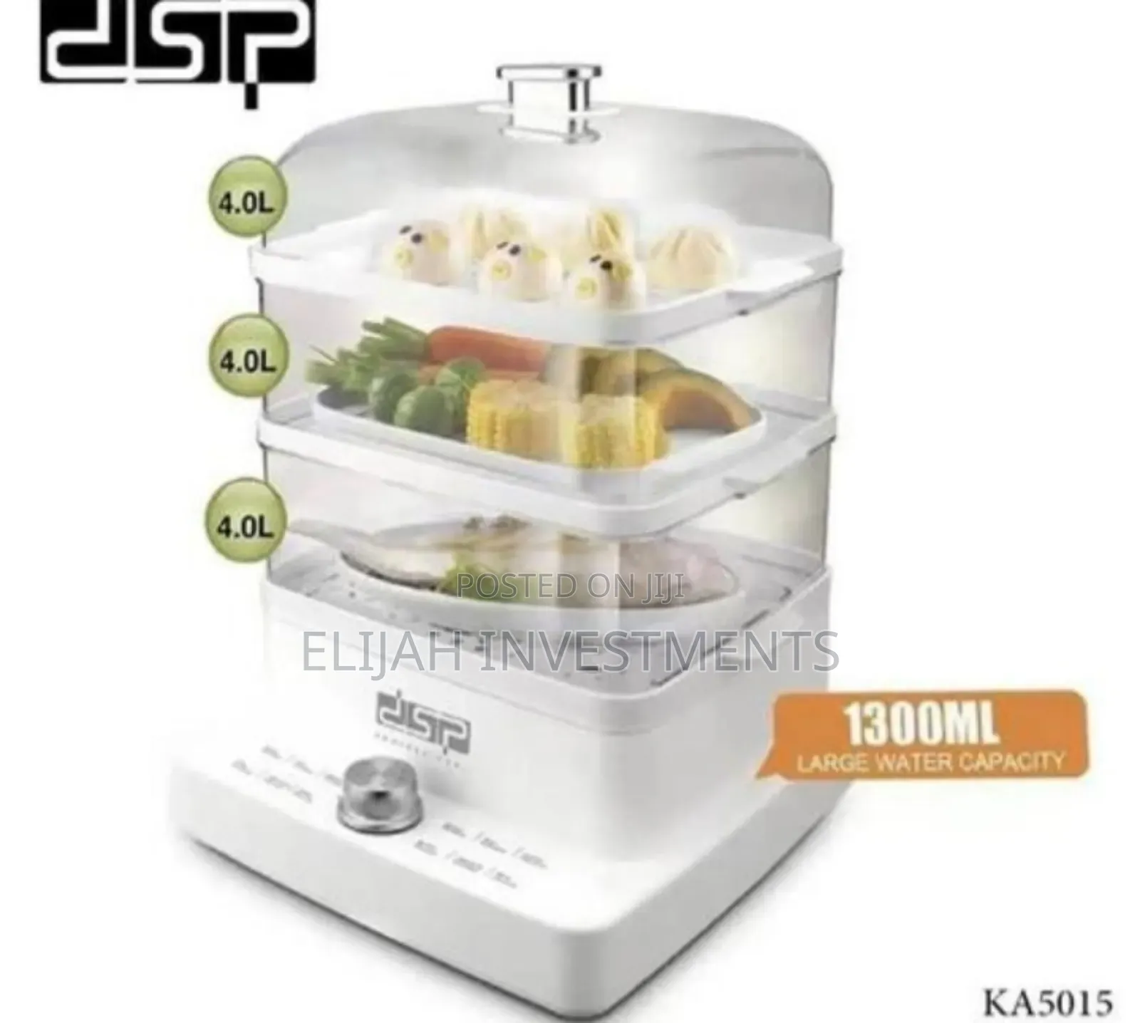 Unique DSP 1300ML 3tier Food Steamer