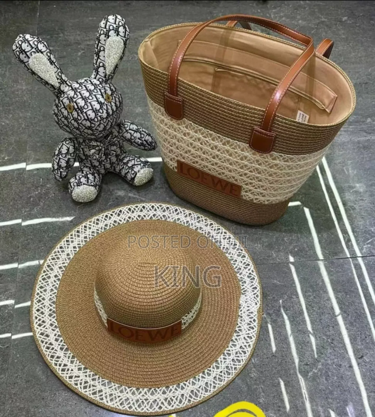 High -End Hat and Handbag
