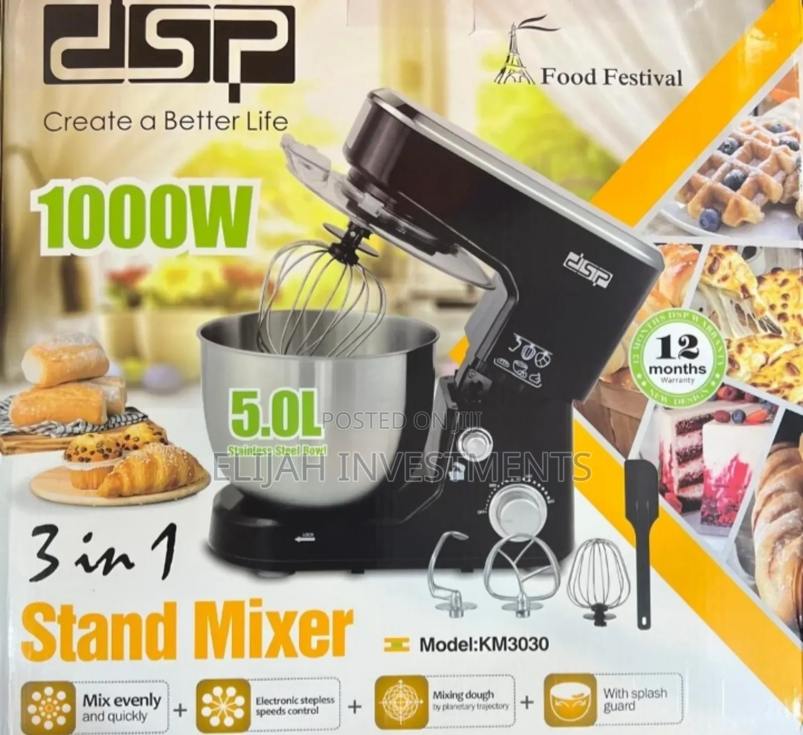 New 3 in 1 DSP Multifunctional Stand Mixer