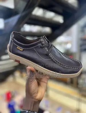 Photo - New Men’S Leather Clarks Casual Moccasins in Stock