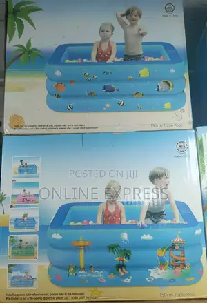 Photo - 150cm Kids Inflatable Swimming Pool
