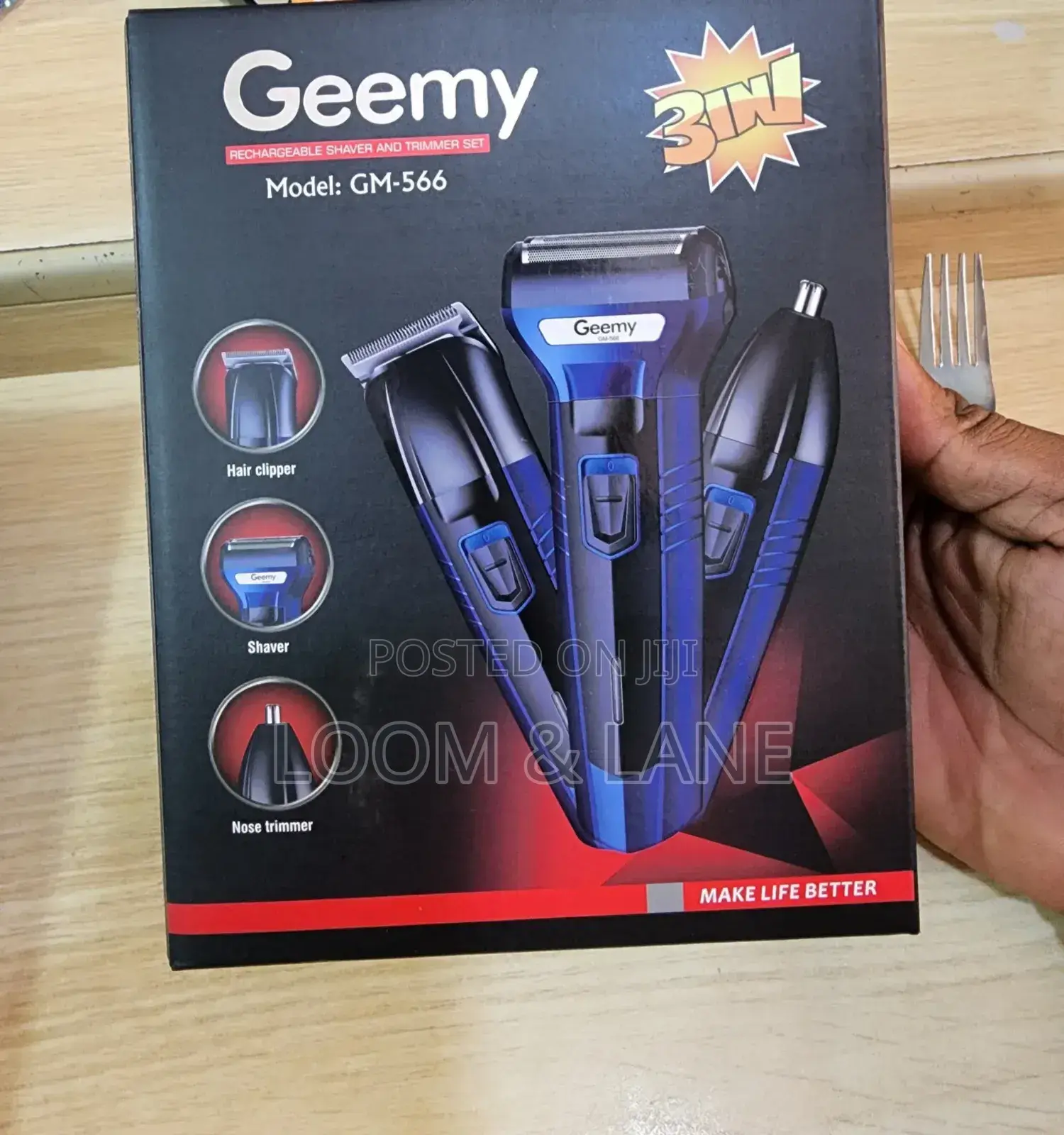 New Geemy Rechargeable Hair Shaver