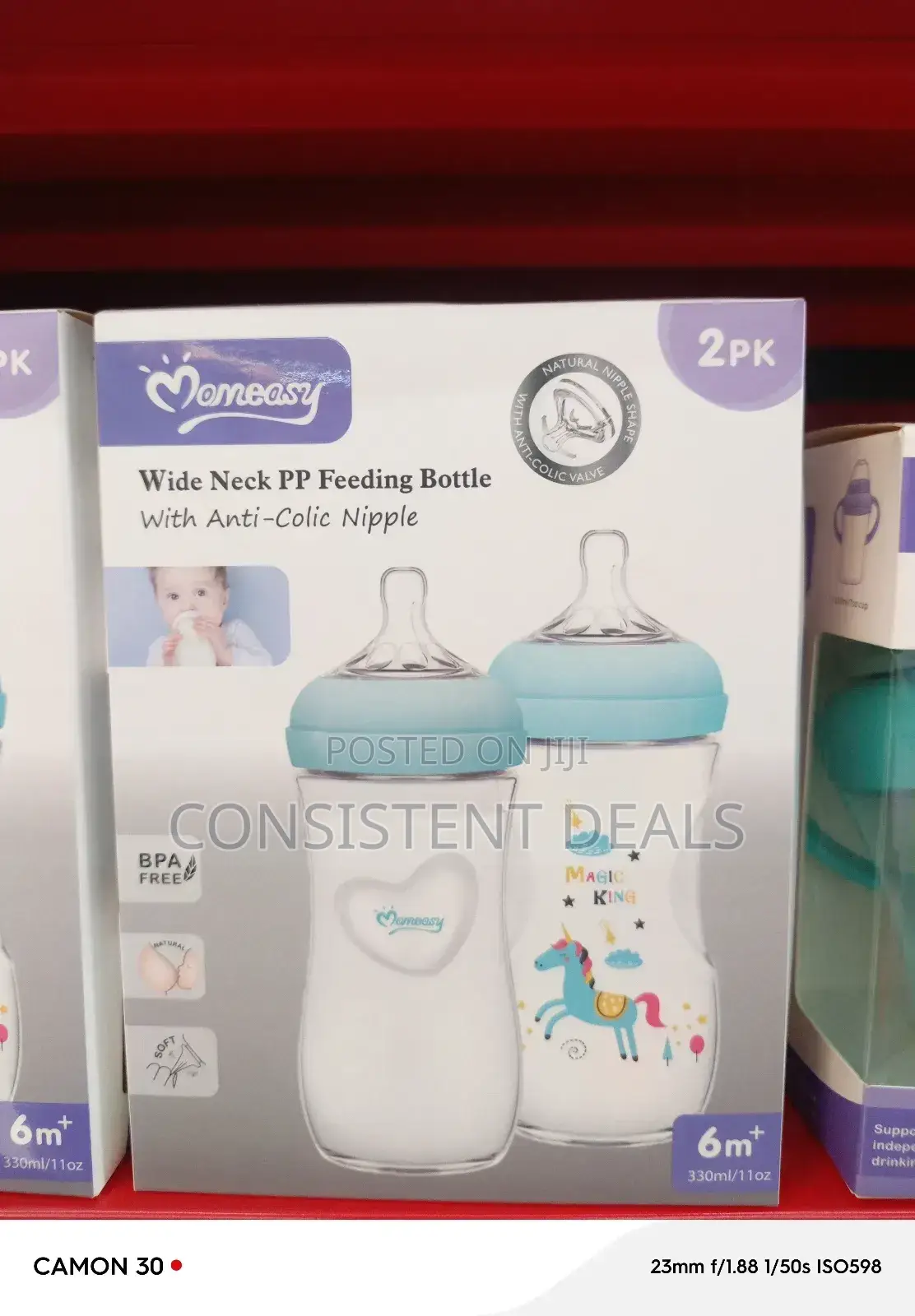 Momeasy Wide Neck Pp Feeding Bottle