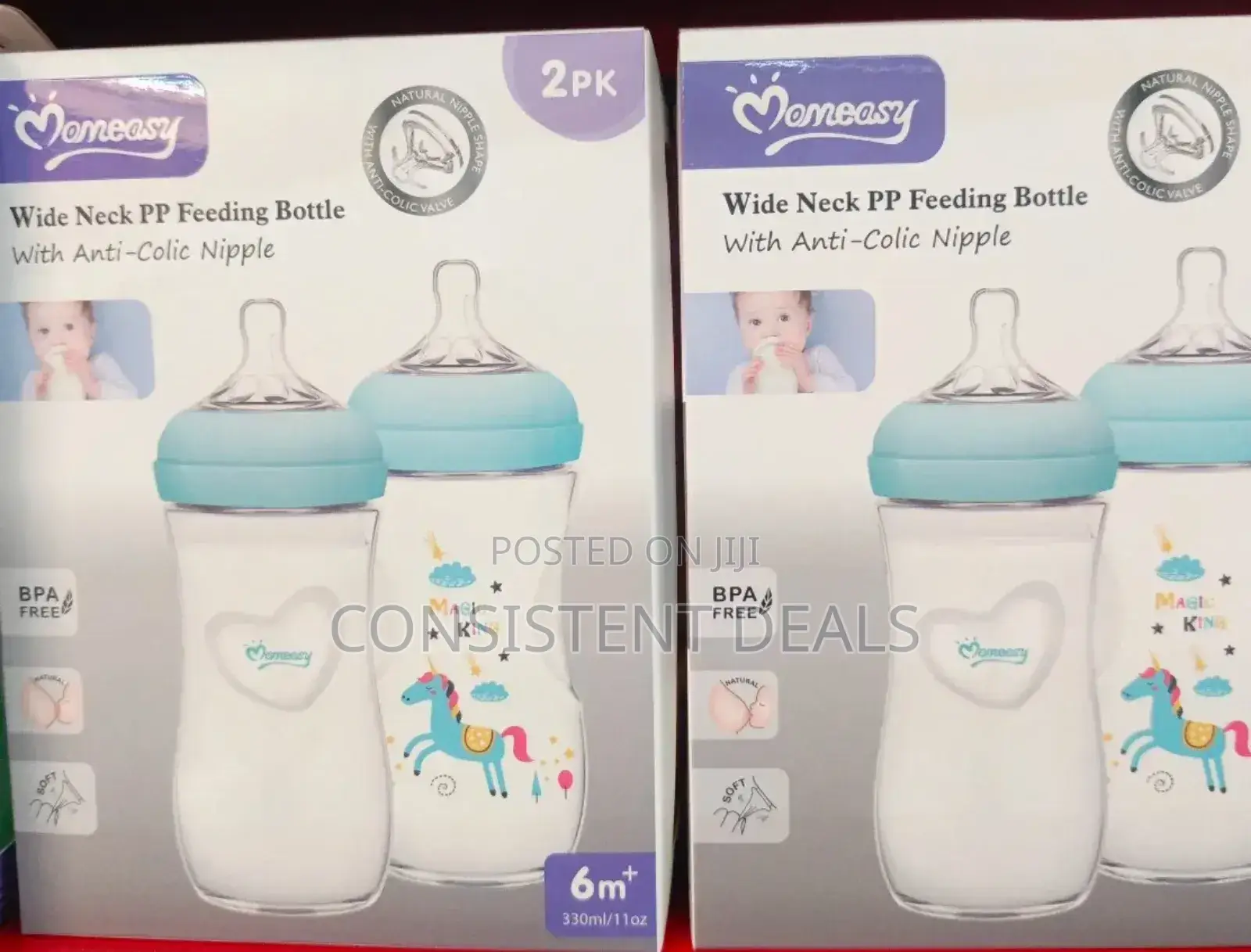 Momeasy Wide Neck Pp Feeding Bottle