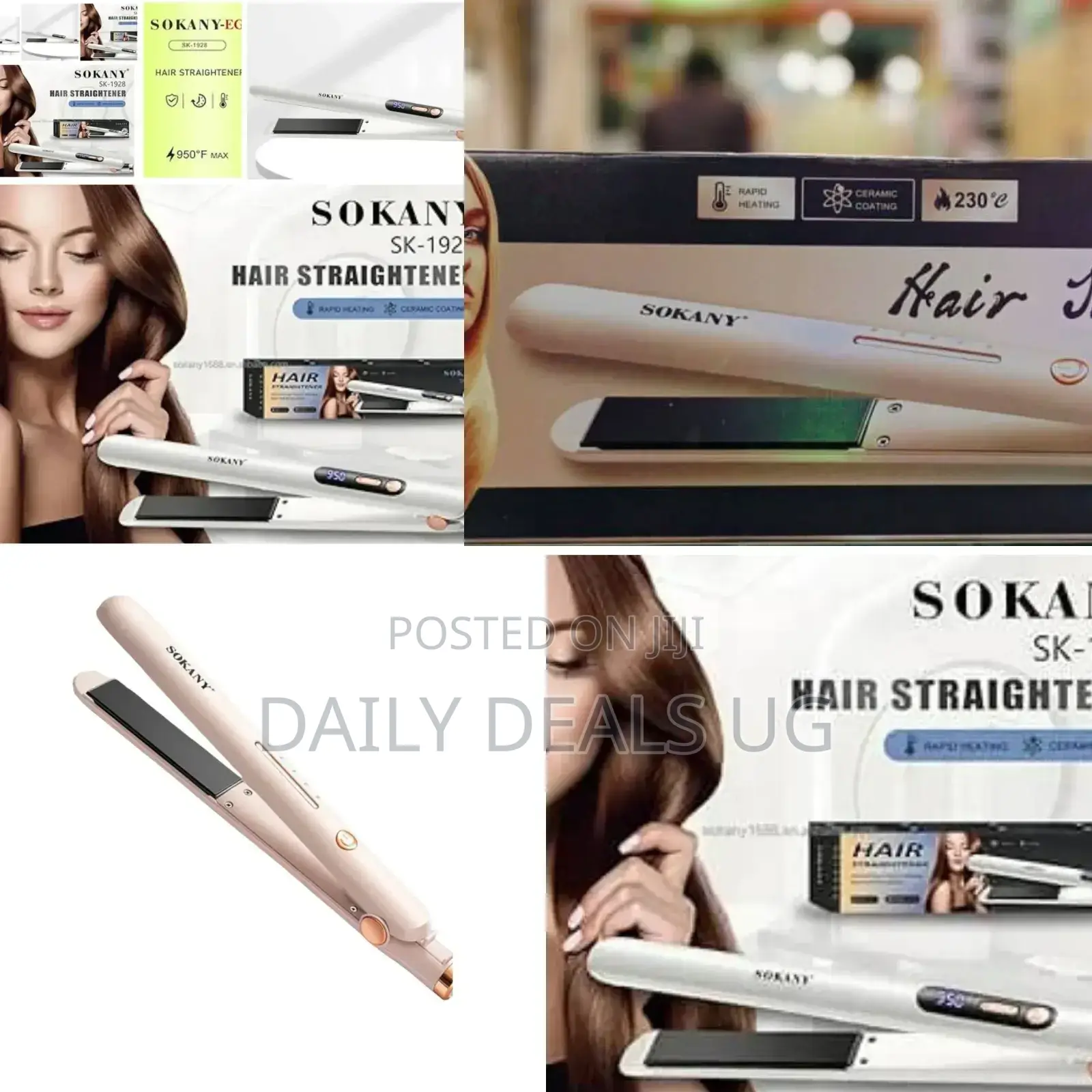 Electric Sokany Hair Straightener Iron