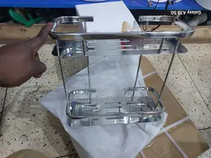 Double Straight Shelves Silver