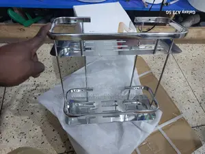 Double Straight Shelves Silver