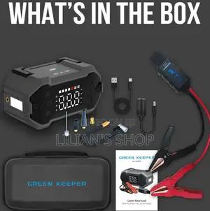 Greenkeeper 2in1 Carbattery Jump Starter and Air Compressor