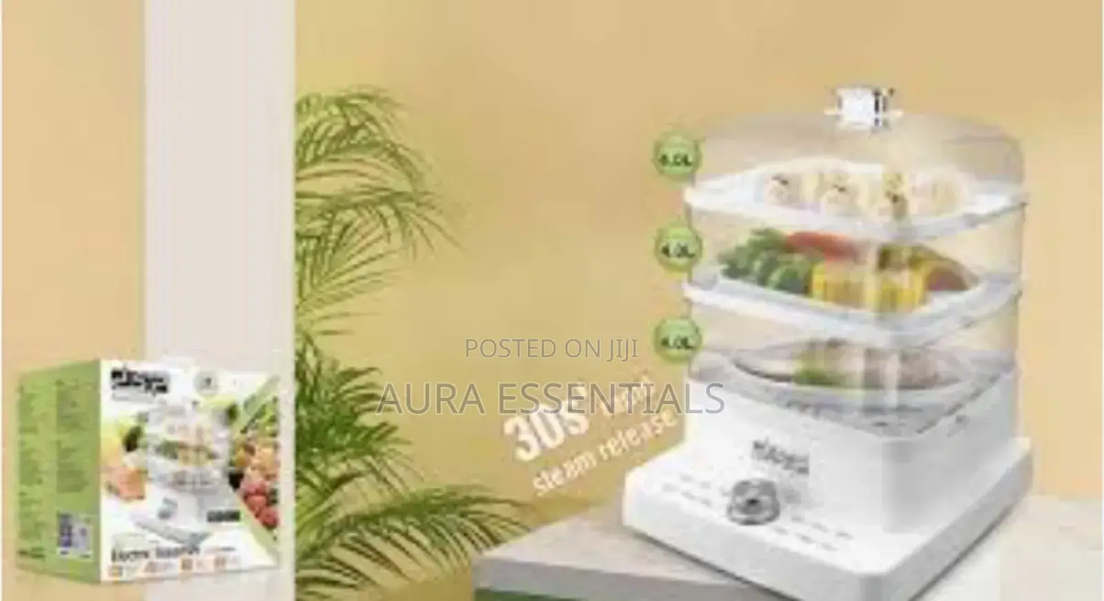 DSP Transparent Electric Food Steamer