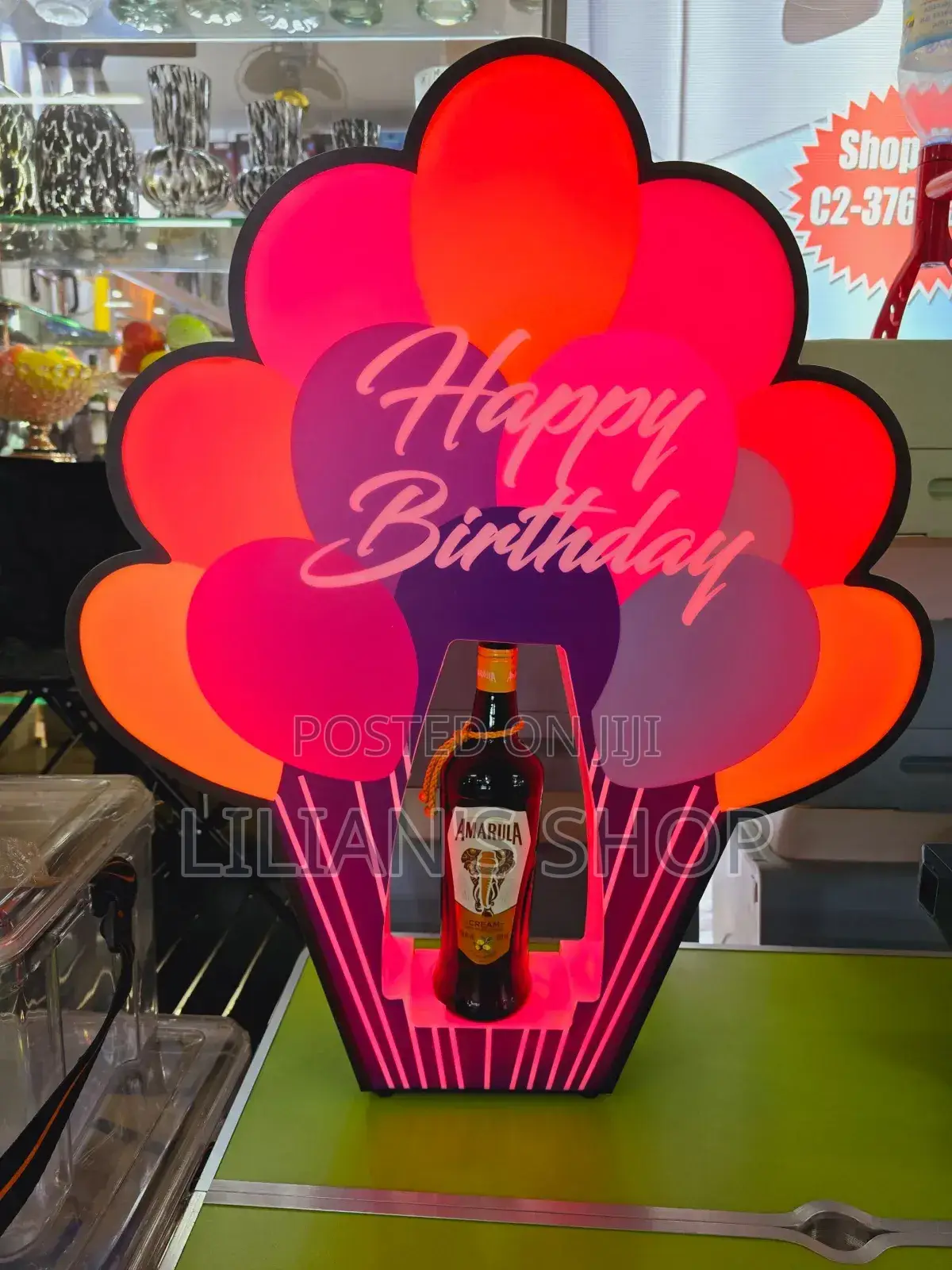 Happy Birthday Rechargeable Bar Bottle Holder