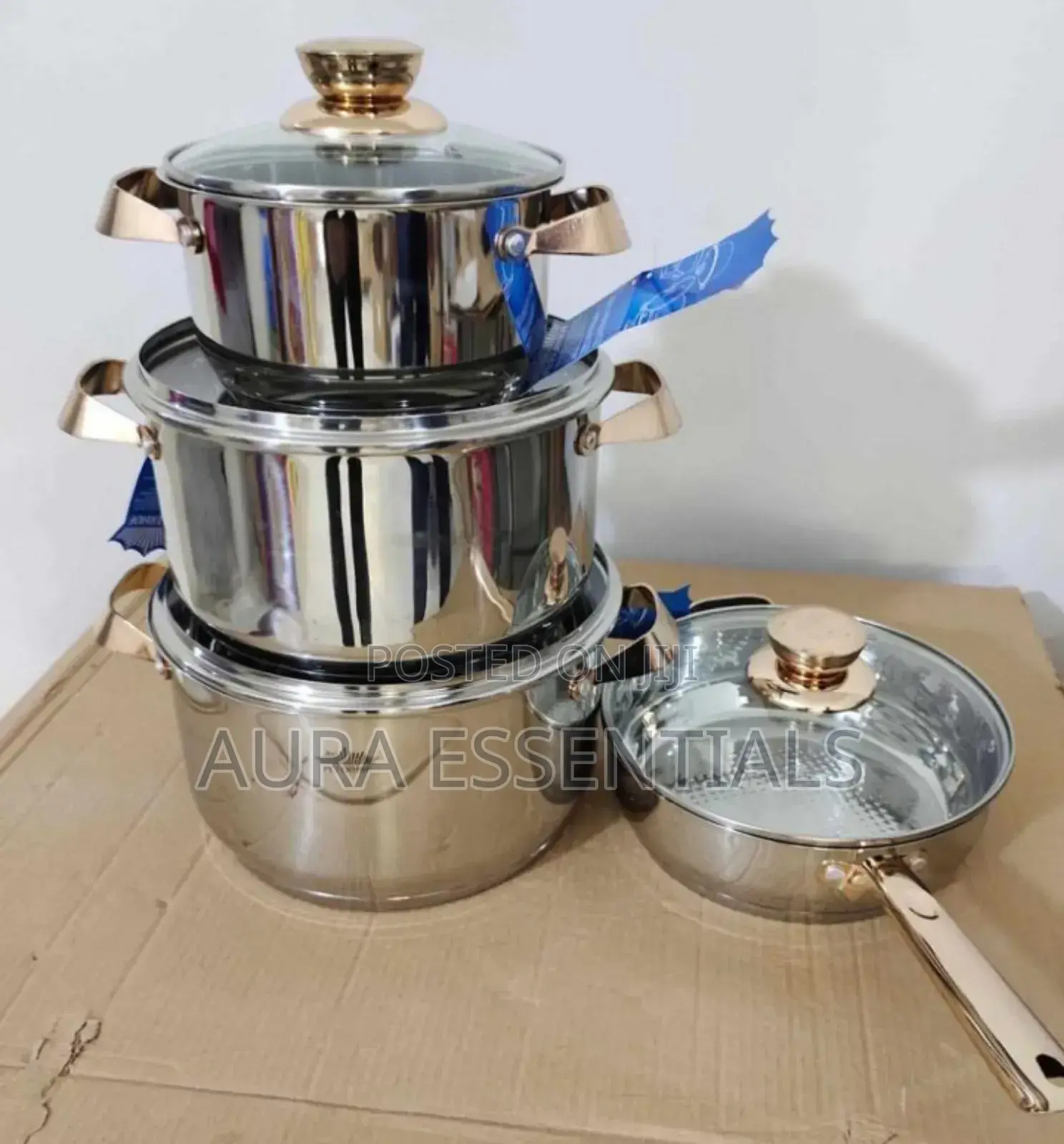 8pcs Peterhof Cookware Steel Set
