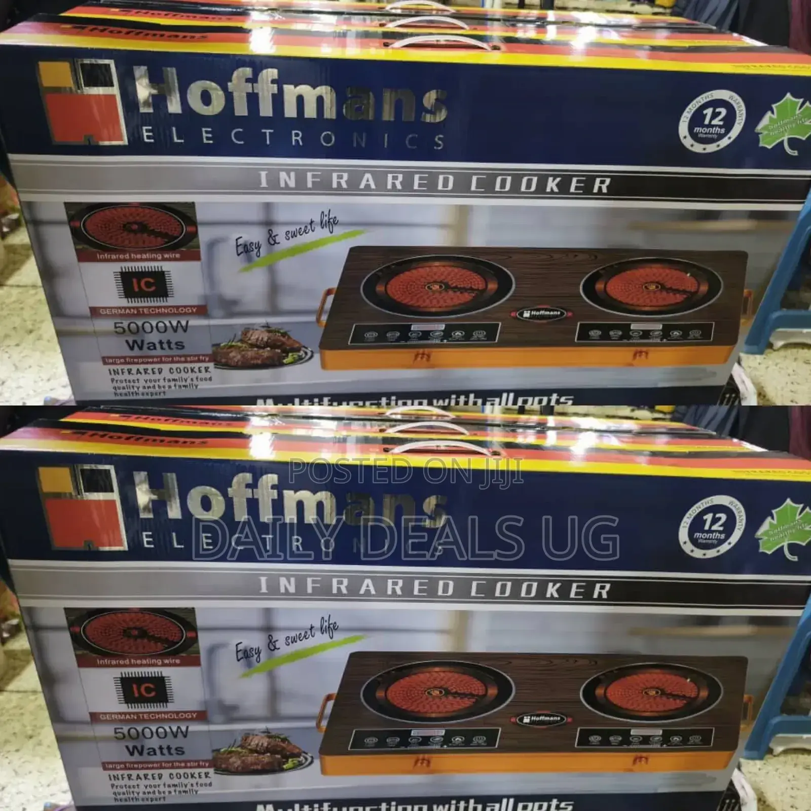 Double Hoffman's Electric Infrared Cooker