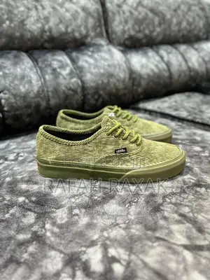 Original Green Crochet Low Vans Off the Wall Sneakers