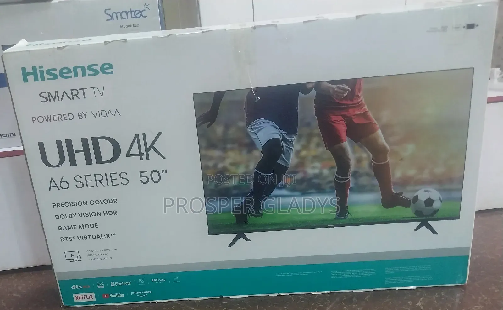 50 Inches Led Hisense Smart UHD Flat Screen Flameless.
