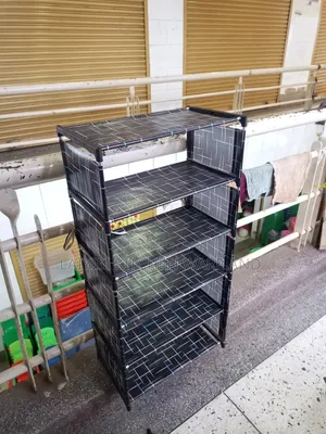 5tier Portable but Strong Steel Shoe Rack With Guards