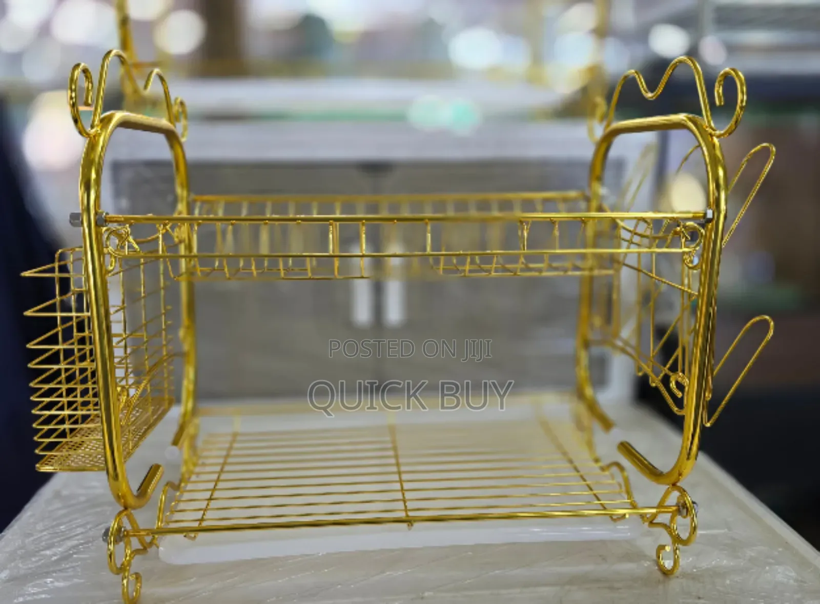 Stylish Royal Fold 2 Tier Goldy Dish Rack