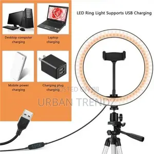 10 Inch Selfie LED Beauty Ring Light Tripod Stand For Makeup