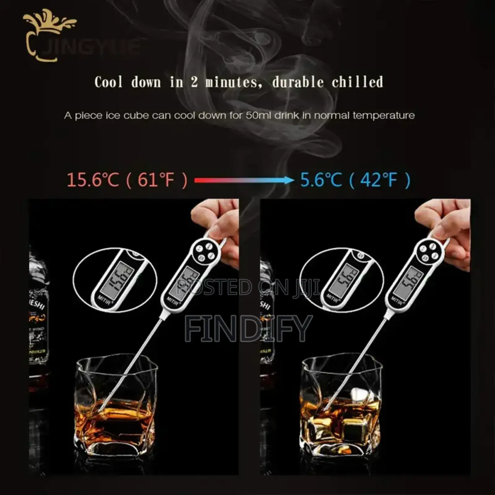 Food Thermometer BBQ Baking Room Temperature Electron Type