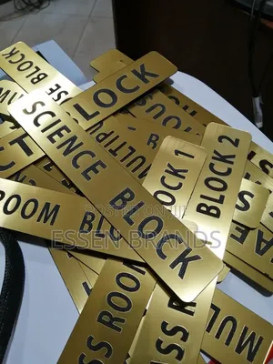 Door Labels (Gold/Silver Materials)