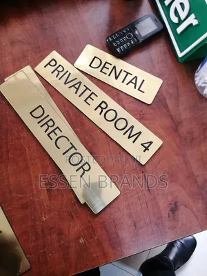 Door Labels (Gold/Silver Materials)